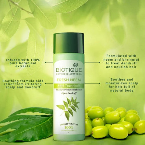 Biotique Shampoo Neem Anti-Dandruff 190ml