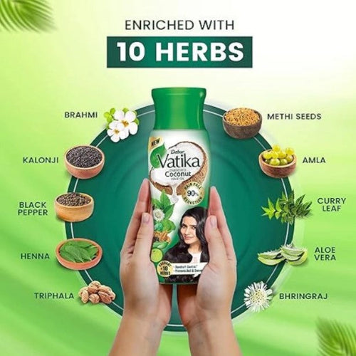 Λάδι Μαλιών Dabur Vatika Naturals εμπλουτισμένο με εκχύλισμα καρύδας 150ml
