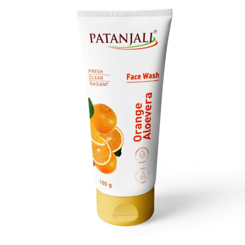 Patanjali Face Wash Orange & Aloevera 100g