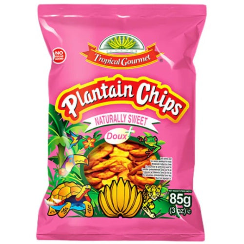 Plantain (Banana) Chips Naturally Sweet (Extra) Tropical Gourmet 85g